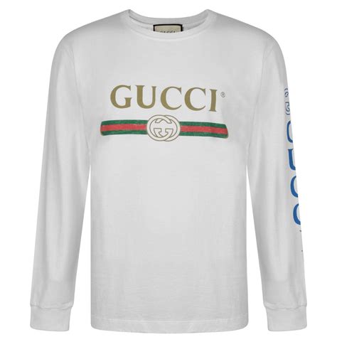 fake gucci long sleve shirts|gucci t-shirt identification.